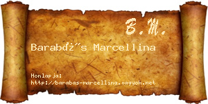 Barabás Marcellina névjegykártya